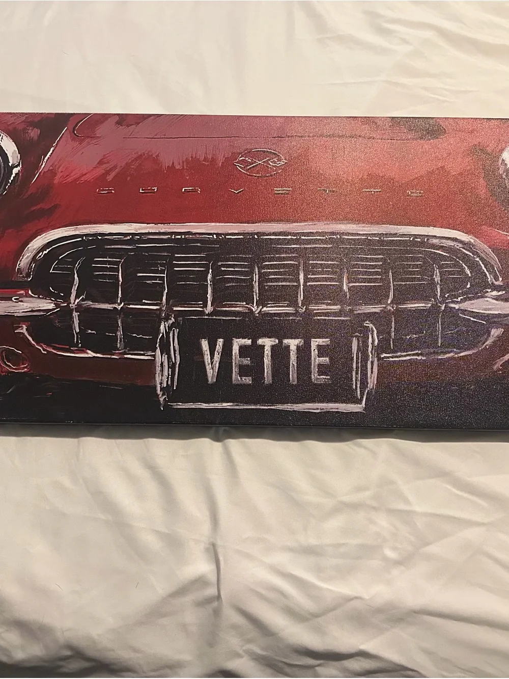 Hobby Lobby Red Vintage Car Canvas Diptych